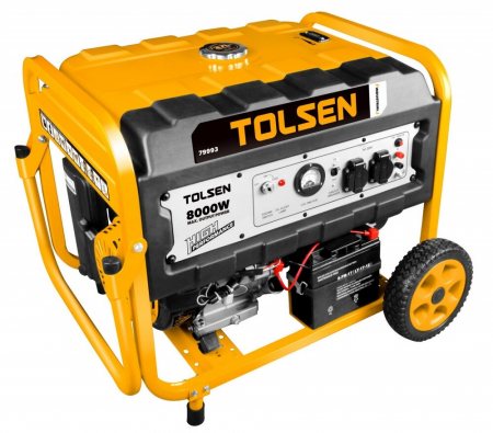 Generatoare Curent Electric - Generator curent electric,benzina, 8000W, Tolsen 79993