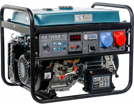 Scule&Unelte Gama Premium - Generator de curent, benzina, 5.5Kw, 4 timpi, 230 - 400V, KONNER & SOHNEN - KS-7000E-1/3