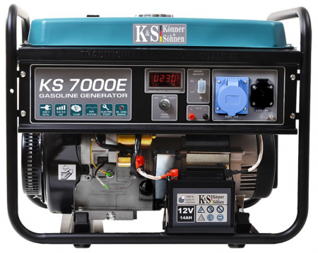 Generator de curent, benzina, 5.5Kw, 4 timpi, 230V, PRO KONNER & SOHNEN - KS-7000E [1]