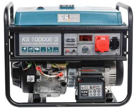 Generator de curent, benzina, 8Kw, 4 timpi, 230 - 400V, PRO - KONNER & SOHNEN - KS-10000E-3 [1]