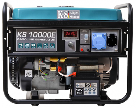 Scule&Unelte Gama Premium - Generator de curent, benzina, 8Kw, 4 timpi, 230 V, PRO - KONNER & SOHNEN - KS-10000E