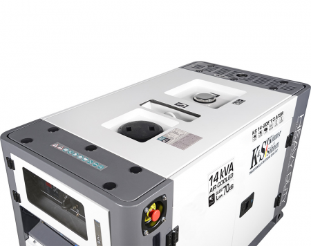 Generator de curent, Diesel, 11KW, 230-400V, HEAVY DUTY - INSONORIZAT - KONNER & SOHNNEN - KS-14-2DE-1/3-ATSR-SILENT [3]