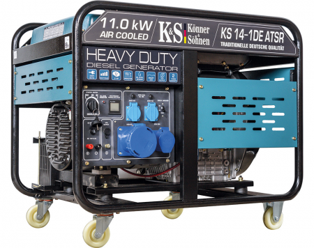 Scule&Unelte Gama Premium - Generator de curent, Diesel, 11KW, 230V, HEAVY DUTY - KONNER & SOHNEN - KS-14-1DE-ATSR