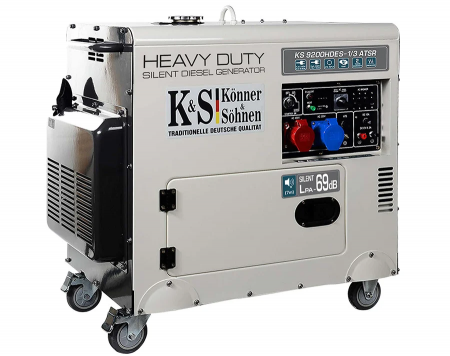 Generator de curent, Diesel, 7.5KW, 230-400V, Insonorizat, KONNER & SOHNEN - KS-9200DE-1/3-HD-ATSR- SILENT [1]