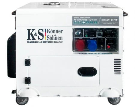 Generatoare de Curent Trifazate - Generator de curent, Diesel, 7.5KW, 230-400V, Insonorizat, KONNER & SOHNEN - KS-9200DE-1/3-HD-ATSR- SILENT
