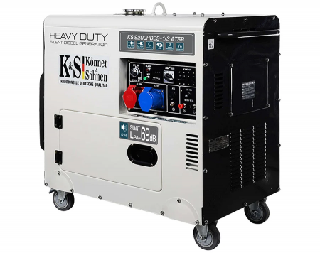 Generator de curent, Diesel, 7.5KW, 230-400V, Insonorizat, KONNER & SOHNEN - KS-9200DE-1/3-HD-ATSR- SILENT [2]