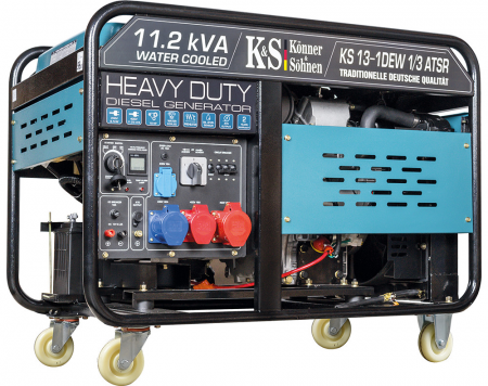 Generator de curent, Diesel, 9KW, 230-400V, HEAVY DUTY - KONNER & SOHNEN - KS-13-1DEW-1/3-ATSR [1]