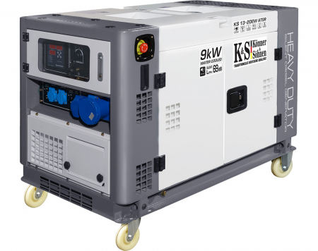 Scule&Unelte Gama Premium - Generator de curent, Diesel, 9KW, 230V, HEAVY DUTY - INSONORIZAT - KONNER & SOHNEN - KS-13-2DEW-ATSR-SILENT