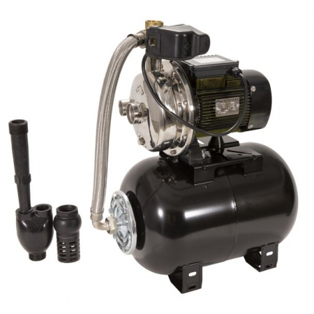 Hidrofor cu pompa de mare adancime Wasserkonig, putere 1200 W, debit 2640 l/h, inaltime refulare 36 m, aspiratie 30 m, vas de expansiune 24 litri [1]