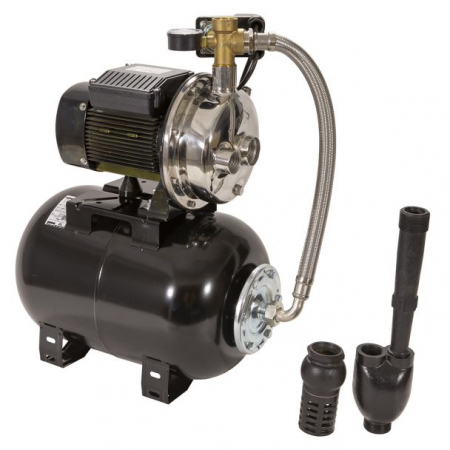 Pompe Submersibile - Hidrofor cu pompa de mare adancime Wasserkonig, putere 1200 W, debit 2640 l/h, inaltime refulare 36 m, aspiratie 30 m, vas de expansiune 24 litri