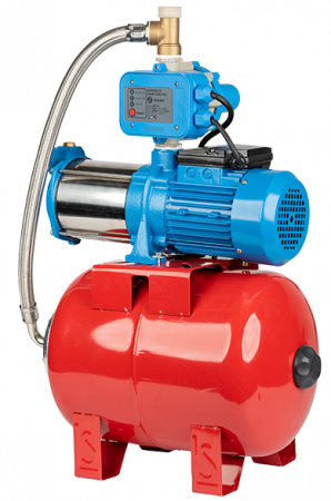 Pompe Submersibile - Hidrofor cu pompa multietajata si presostat electronic, 750W, 5.4 mc/h, aspiratie 8m, refulare 45m, Gmax