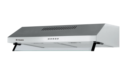 Hote traditionale - Hota clasica, 2 motoare, latime 60 cm, 3 viteze, absorbtie 297 m³/h, Inox, PYRAMIS