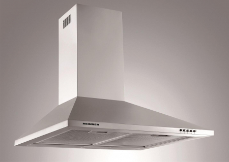 Hote decorative - Hota decorativa, absorbtie 301-400 m3/h, lumina Led, 60 cm, INOX, Heinner