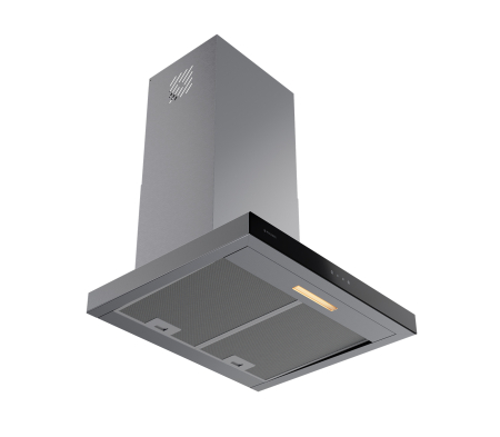 Hota decorativa, inox, 60 cm, lumina LED, touch control, clasa A, 760 m³/h, filtre aluminiu, PYRAMIS [1]
