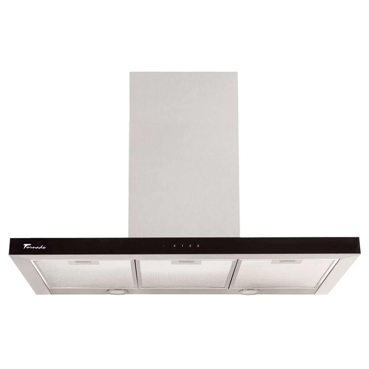 Hota decorativa, latime 90 cm, 1200 m3/h, 1 motor, 3 trepte, filtre aluminiu, INOX, TORNADO LARA [2]