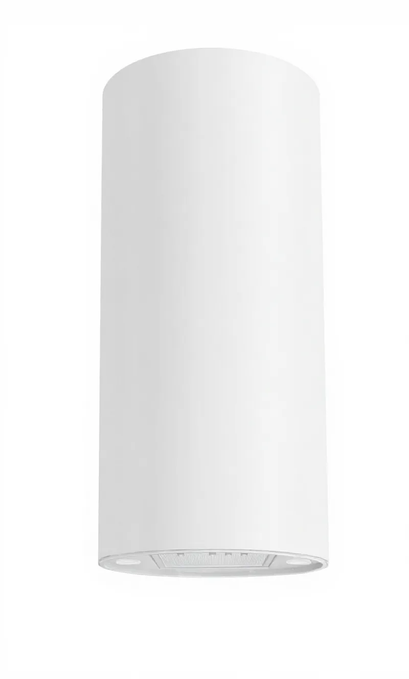 Hota decorativa tip insula, 1 motor, 3 viteze, 860 m3/h, filtru aluminiu 5 straturi, Alb, TORNADO WALL [2]