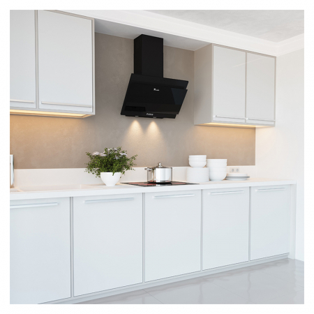 Hota Decorativa Tornado Sigma 700 (60), 1 motor, latime 60 cm, 3 viteze, absorbtie 700 m3/ora, Negru [5]