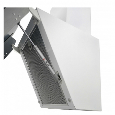 Hota Decorativa Tornado Sky Touch Free 1100 (60) LED, 1 motor Turbo, latime 60 cm, 4 viteze, absorbtie 1100 m3/ora, filtru anti-grasimi aluminiu 5 straturi, Alb/Sticla [3]