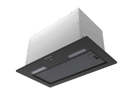 Hota incorporabila, latime 52 cm, sticla neagra, touch control, absorbtie 618 mc/h, filtre aluminiu, lumina LED, negru, PYRAMIS [1]