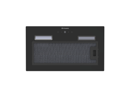Hota incorporabila, latime 52 cm, sticla neagra, touch control, absorbtie 618 mc/h, filtre aluminiu, lumina LED, negru, PYRAMIS [2]