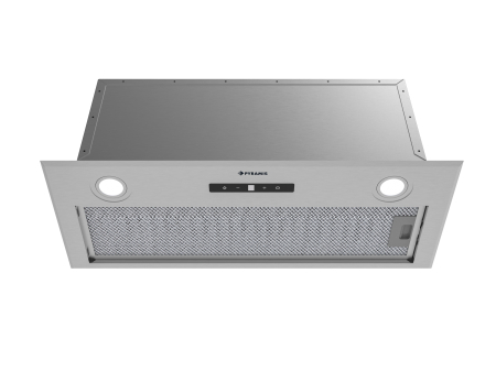 Hota incorporabila, latime 70 cm, 3 viteze, touch control, absorbtie 618 mc/h, filtre aluminiu, lumina LED, Gri/Inox, PYRAMIS [1]