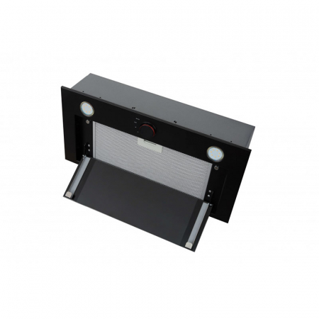 Hota Incorporabila Tornado Modul Glass 750 (60), 1 motor, latime 60 cm, 3 viteze, absorbtie 750 m3/ora, Negru [1]