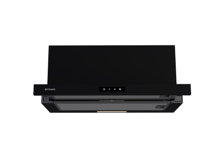 Hote bucatarie - Hota telescopica, 1 motor, 4 viteze, 60 cm, absorbtie 760 m³/h, TURBO, filtre aluminiu, touch control, negru PYRAMIS