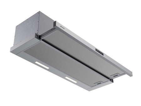 Hota telescopica, 1 motor, 90 cm, absorbtie 760 m³/h, filtre aluminiu, touch control, Inox, PYRAMIS [1]