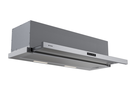 Hote bucatarie - Hota telescopica, 1 motor, 90 cm, absorbtie 760 m³/h, filtre aluminiu, touch control, Inox, PYRAMIS