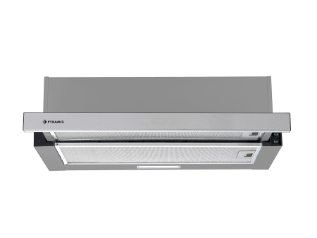 Hote telescopice - Hota telescopica, 2 viteze, absorbtie 335 m³/h, 1 motor, latime 60 cm, Inox, PYRAMIS