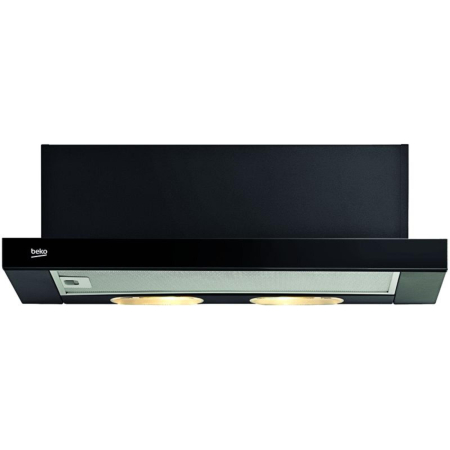 Casa & Gradina - Hota telescopica, 420 m3/h, 3 viteze, 1 motor, filtre aluminiu, Negru, BEKO