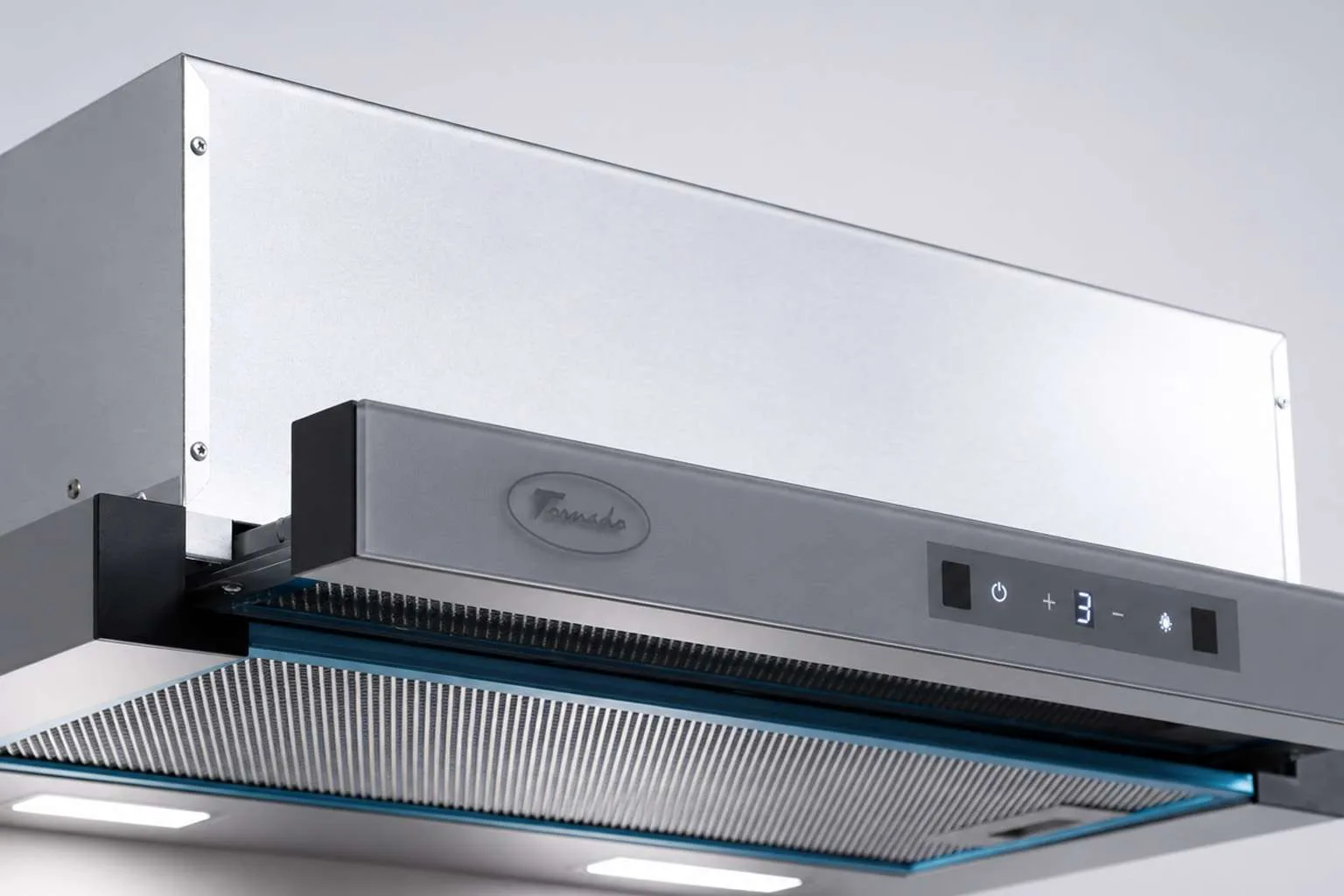 Hota telescopica, functionare prin gesturi, 60 cm, 1 motor, 700 mc/h, silentioasa, 3 viteze, LED, clasa A+++, INOX, TORNADO Melan [2]
