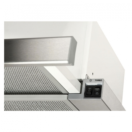 Hota Telescopica Incorporabila Tornado Storm 1200 (60), 1 motor, latime 60 cm, 3 viteze, absorbtie 1200 m3/ora, Inox [2]