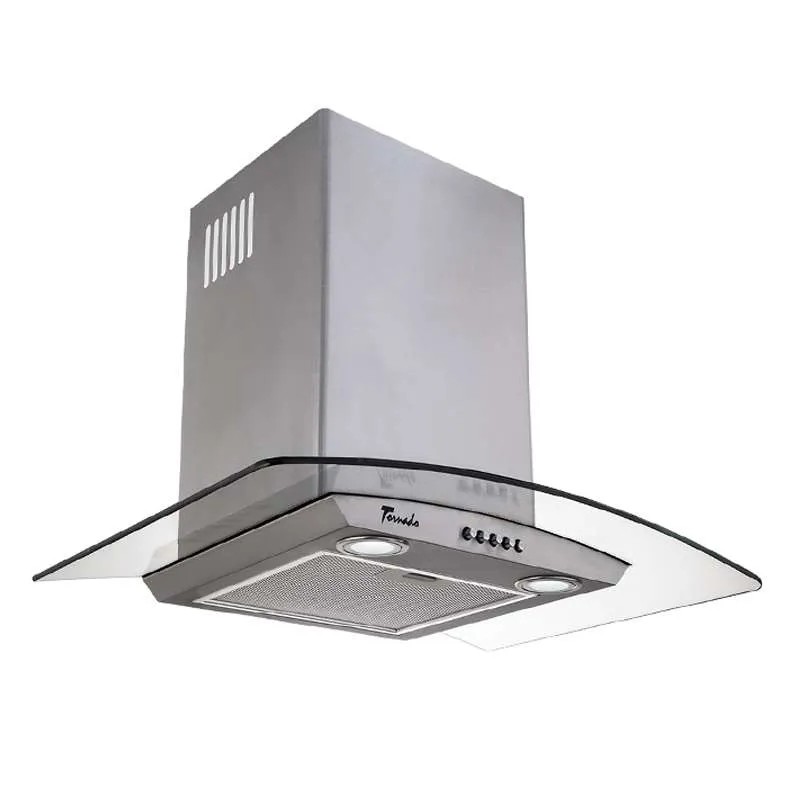 Hote cupolare - Hota tip Cupola Tornado Eva 1200 (60) LED, 1 motor Turbo, latime 60 cm, 3 viteze, absorbtie 1200 m3/ora, filtru anti-grasimi aluminiu 5 straturi, Inox