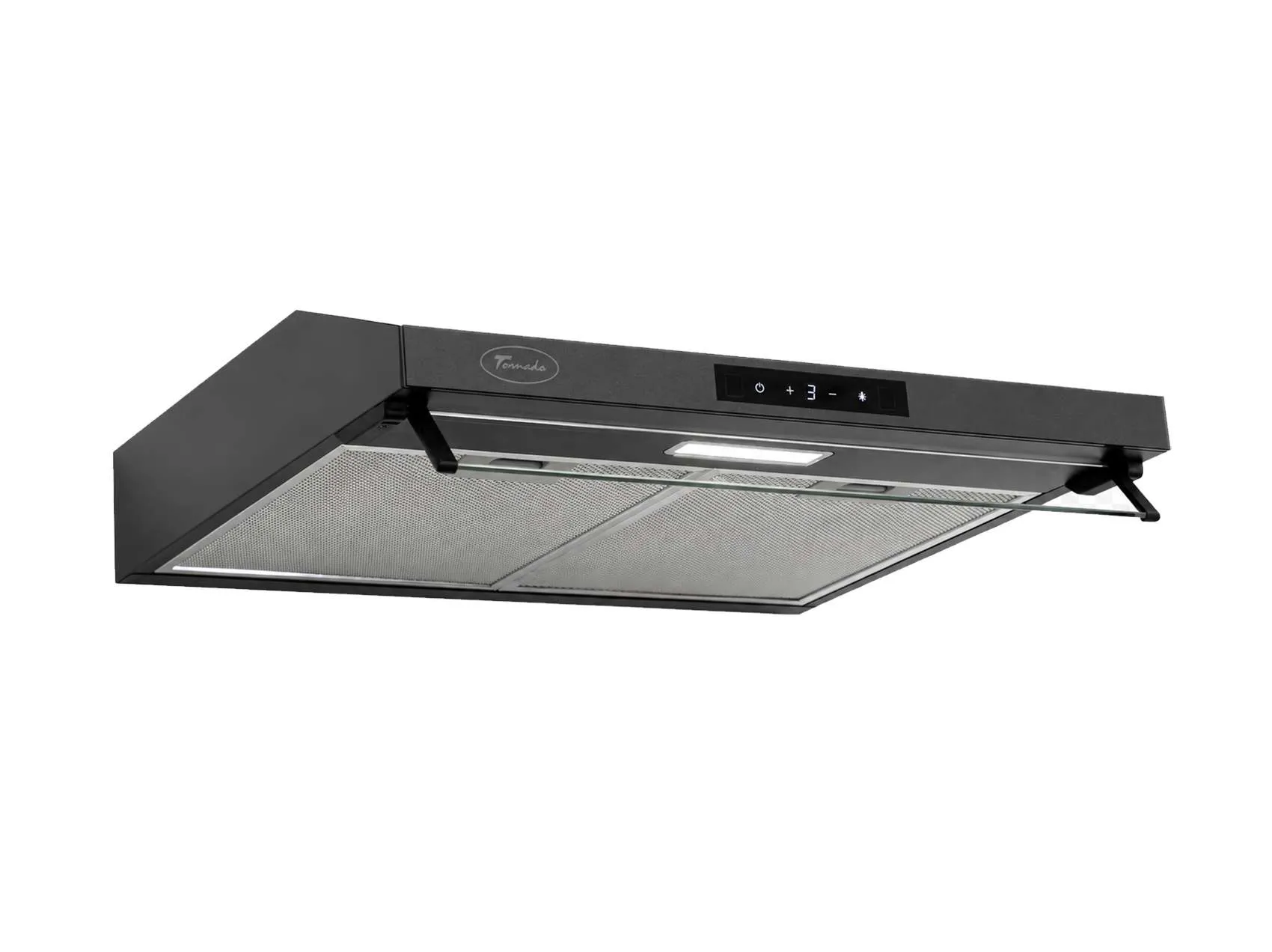 Casa & Gradina - Hota traditionala, 1 motor, latime 60 cm, 3 trepte, 500 m3/h, control prin gesturi, Negru, TORNADO BIZA
