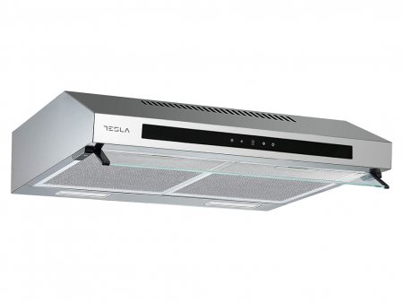 Casa & Gradina - Hota traditionala, 3 trepte, tocuh control, inox, 2 motoare, dimensiune 60 cm, 350m3/h, lumina Led, TESLA
