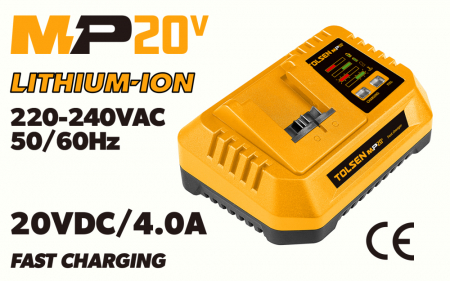 Incarcator rapid, 20VDC/4.0A, MP20V, Tolsen 87486