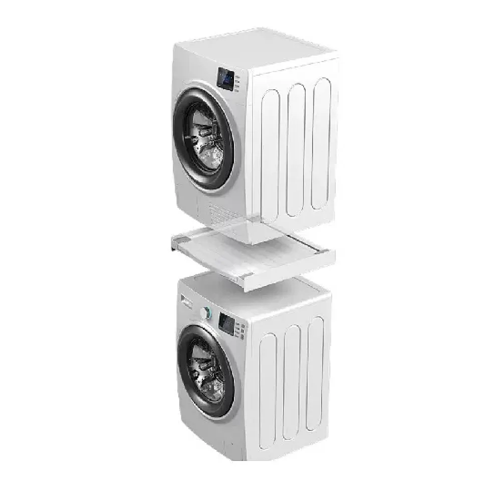 Kit suprapunere universal pentru masini de spalat, uscatoare, chinga fixare, suport haine retractabil, MELICONI TORRE DRY [1]