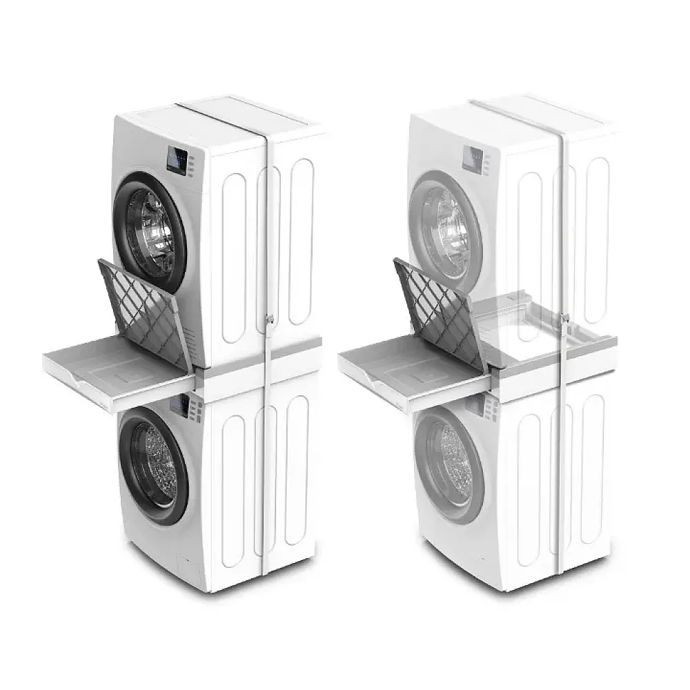 Kit suprapunere universal pentru masini de spalat, uscatoare, sertar retractabil, spatiu depozitare, MELICONI [4]