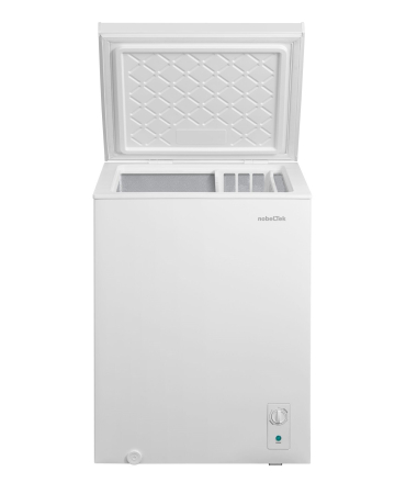 Lada frigorifica, capacitate 142 L, clasa E, lumina LED, cos, termostat reglabil, Alb, NOBELTEK [1]