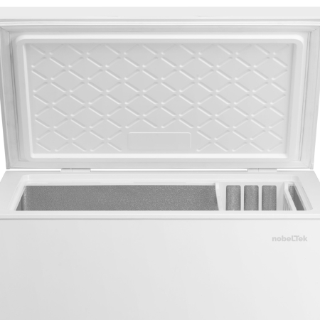 Lada frigorifica, capacitate 198 L, clasa E, lumina LED, cos, termostat reglabil, functie racire/congelare, Alb, NOBELTEK [3]