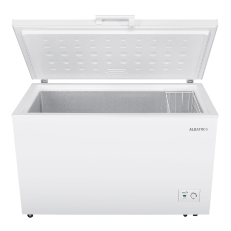 Lada frigorifica, capacitate 371 L, fast freeze, motor inverter, cos metalic, convertibil frigider, Alb, ALBATROS [1]