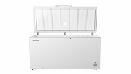 Lada frigorifica, capacitate 500 L, control electronic, compresor inverter, lumina Led, roti transport, Alb, HEINNER [1]