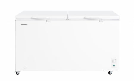 Lazi frigorifice - Lada frigorifica, capacitate 508 L, dubla, convertibila frigider, lumina Led, Alb, HEINNER