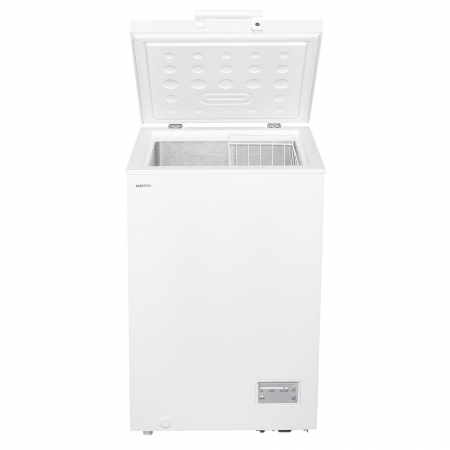 Lazi frigorifice - Lada frigorifica, capacitate 98 L, fast freeze, convertibil frigider, termostat, interior aluminiu, roti deplasare, Alb, ALBATROS