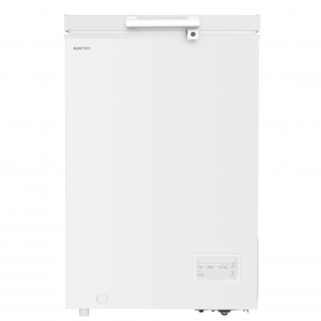 Lada frigorifica, capacitate 98 L, fast freeze, convertibil frigider, termostat, interior aluminiu, roti deplasare, Alb, ALBATROS [1]