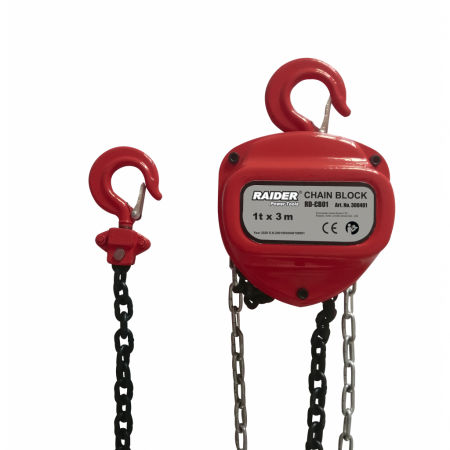 Scule si Unelte - Scripete, macara manuala 1t х 3m RAIDER RD-CB01
