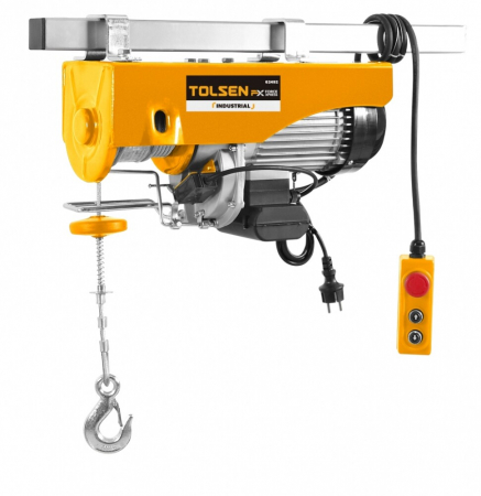 Macarale & Trolii Auto - Macara Electrica cu opritor de urgenta Tolsen 62491, 500 kg , 800W