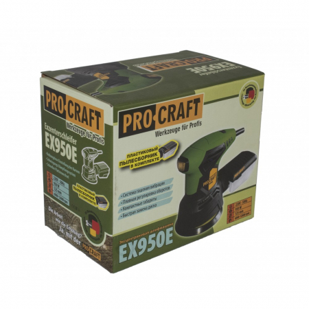 Masina de slefuit electrica, orbital, sac colectare, 950W, 220V, Procraft EX950E [3]