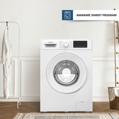 Masina de spalat rufe automata, capacitate 12 kg, clasa A, 16 programe, display LED, 1400 rpm, motor inverter, ALBATROS [12]